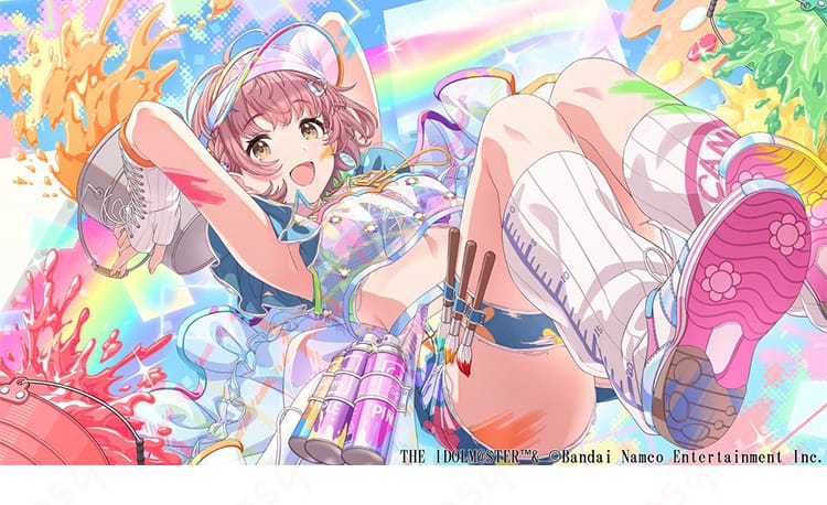 アイドルマスター シャイニーカラーズ 郁田はるき アンフィニィキャンバス着用イメージ（サンバイザーと高コントラスト配色のディテール）