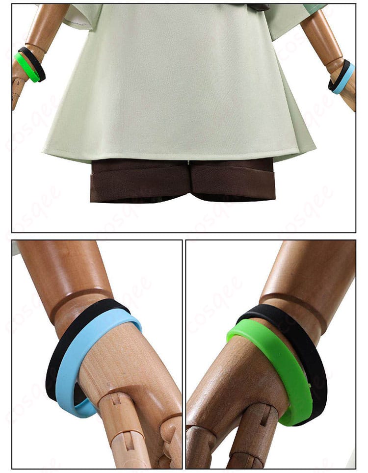 レムリン衣装の手首飾りディテール（質感と留め具）