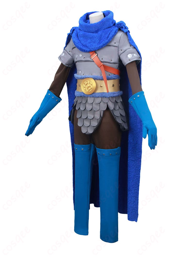 サンジ エルバフ編 新衣装 コスプレの側面図|マントの落ち感とシルエットの厚みを確認