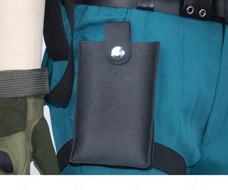 レッグポーチ／レッグストラップの装飾ディテール