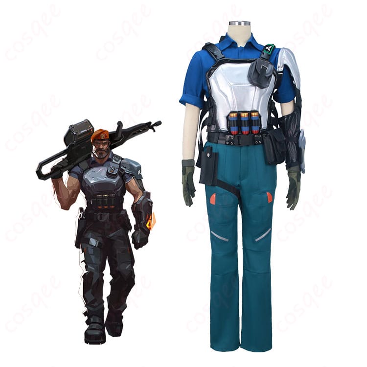 VALORANT ブリムストーンのフルコーデ着用イメージ（ミリタリー装備一式）