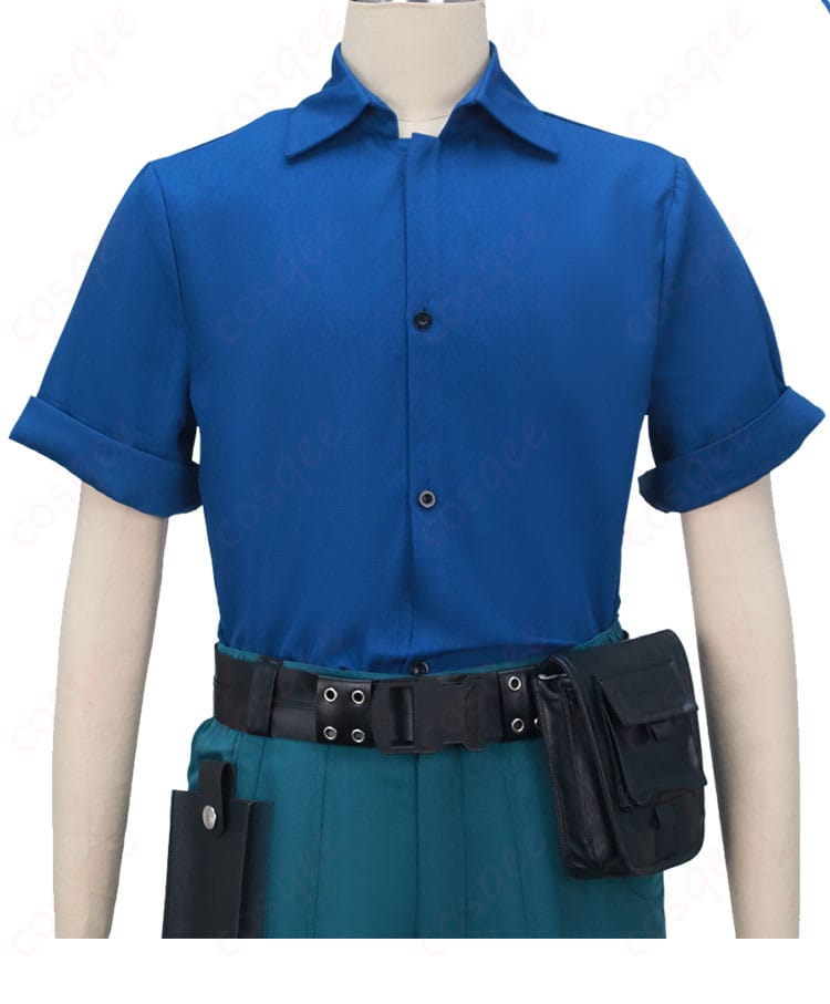 インナーシャツ前面のディテール（質感とステッチ）