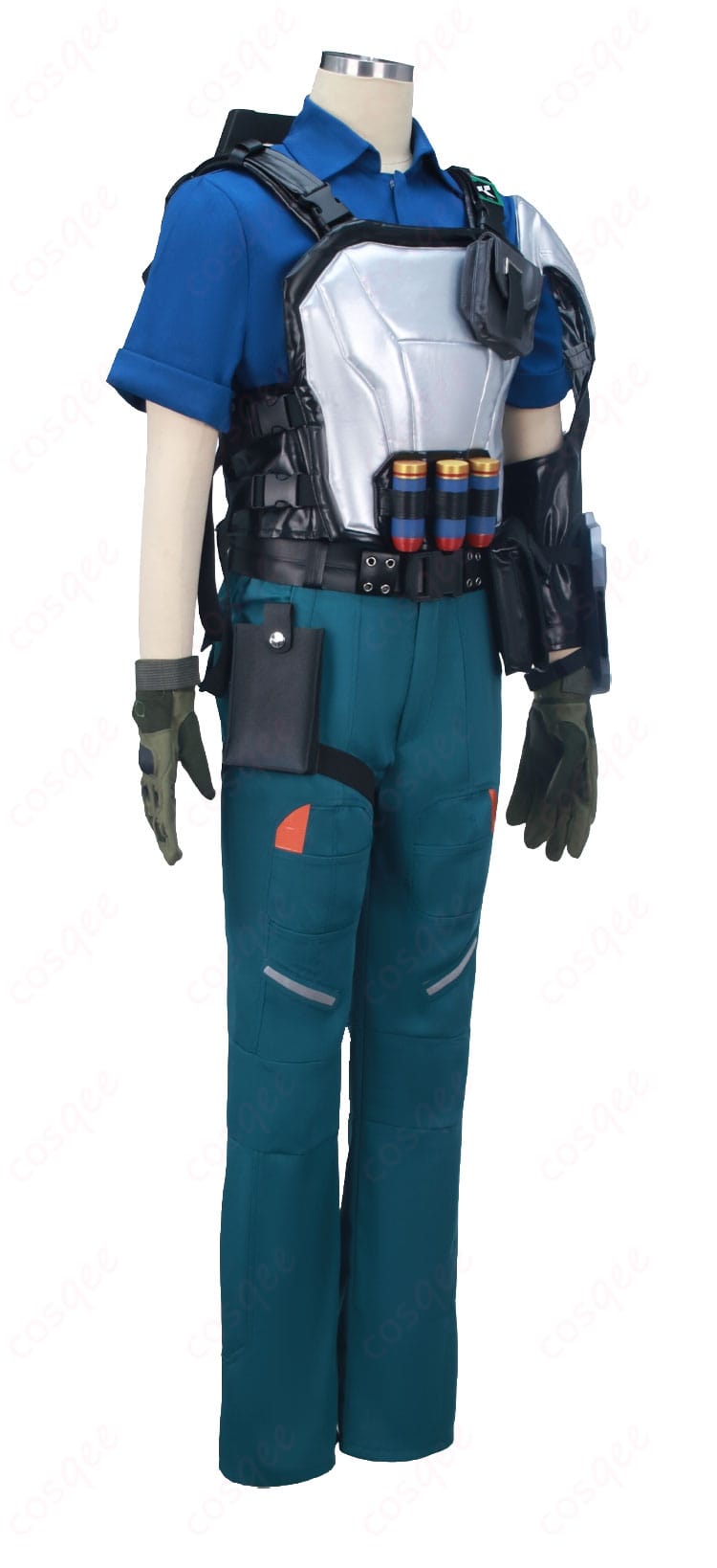 ブリムストーン衣装の側面シルエット（装備のボリューム感）