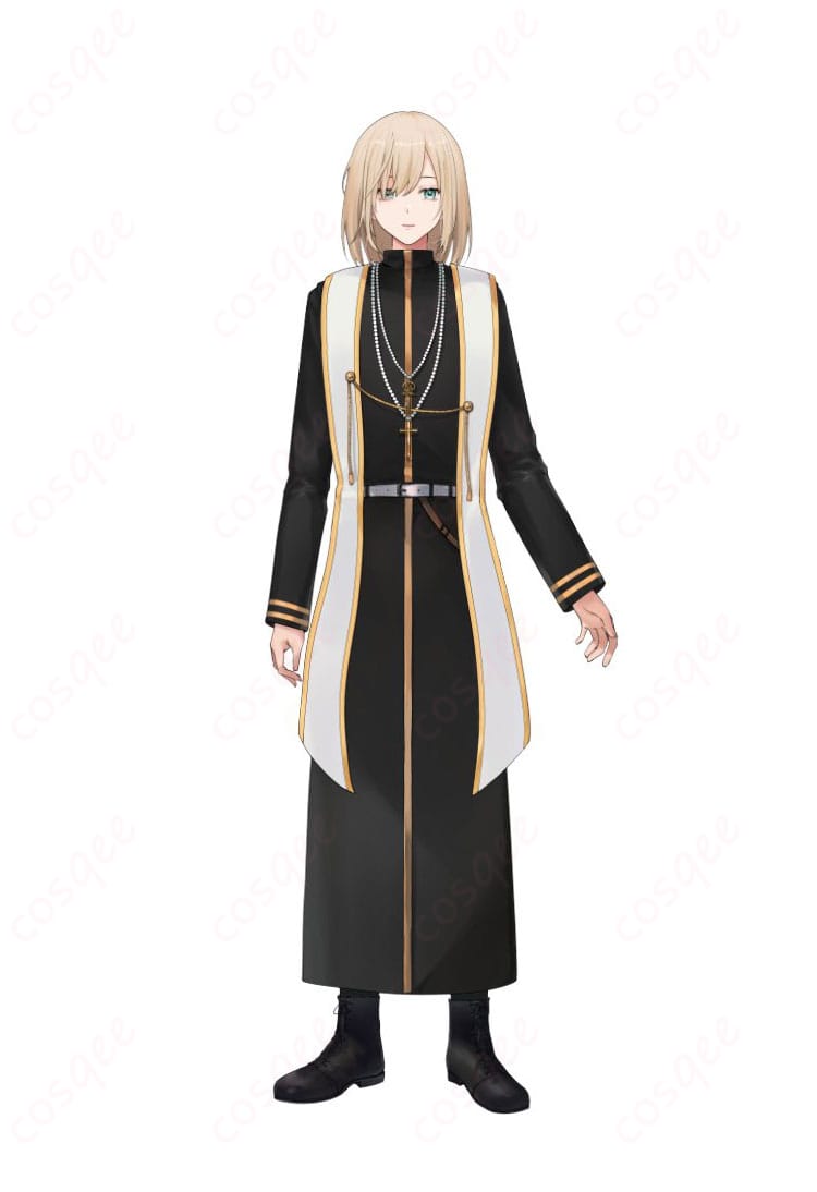 キルシュトルテのアイドル衣装を着用した全身イメージ。クールでゴージャスな佇まいが伝わる商品人物写真。