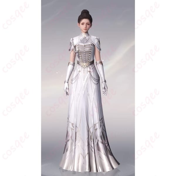 恋と深空 主人公 銀河の讃歌 ホワイトドレス 高再現コスプレ 衣装一式で撮影映え