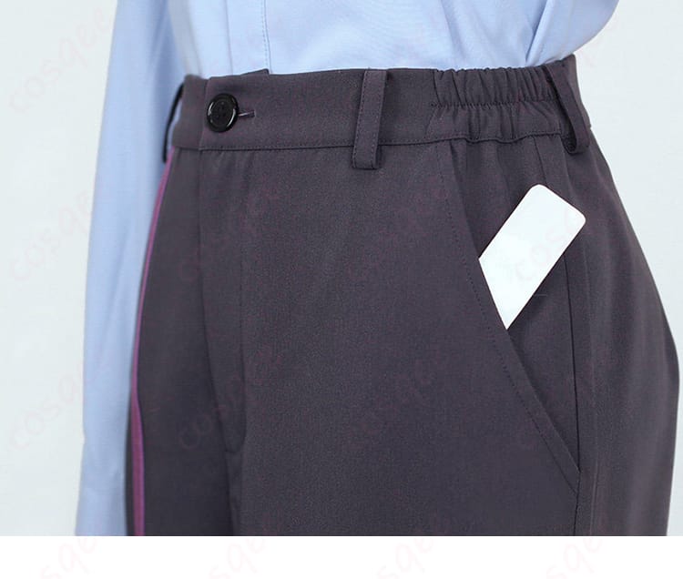 コートポケット口の装飾と配色の拡大