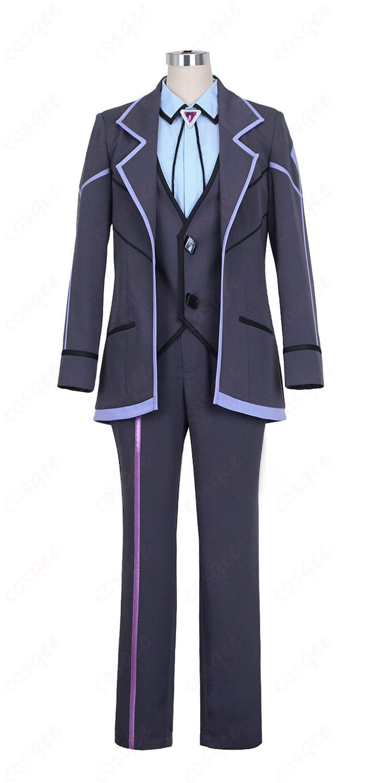 アメジオ風コート・ベスト・シャツ・ズボンの正面全体像