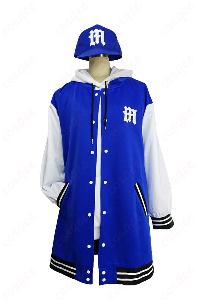 野正レイ コスプレ衣装 正面全体（コート＋パーカーのレイヤード）