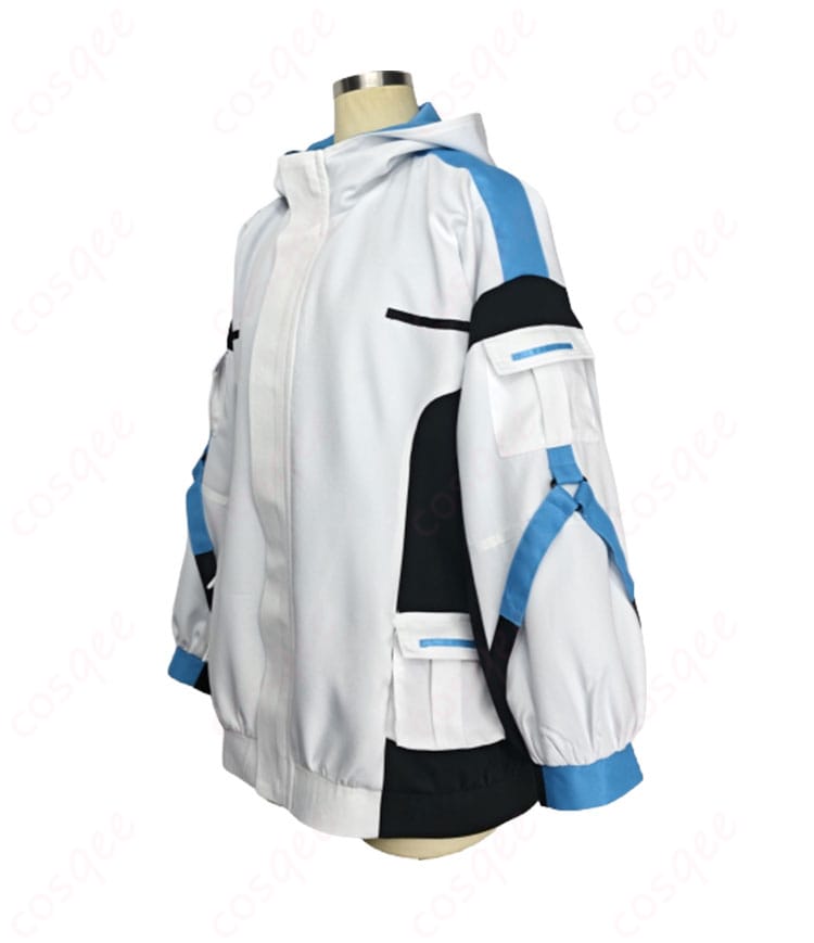 飛鳥馬トキ 臨戦コスの側面シルエットとレッグポーチの装着状態を示す商品側面写真