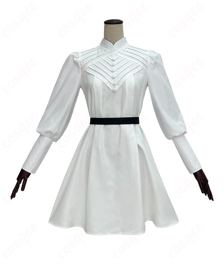 スカート装飾ディテール：裾トリムとドレープの質感が伝わる近接カット