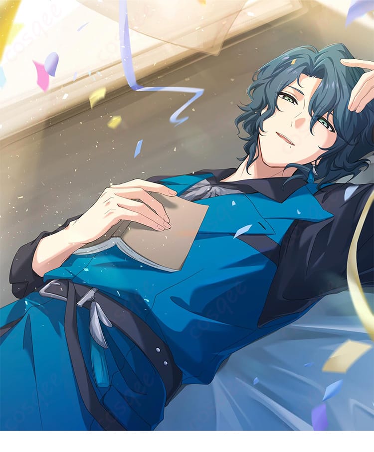 18TRIP 棗 夜鷹 私服衣装の側面写真。直線的なラインとヨーロピアンテイストのバランス、縫製の仕上がりを確認できる角度。