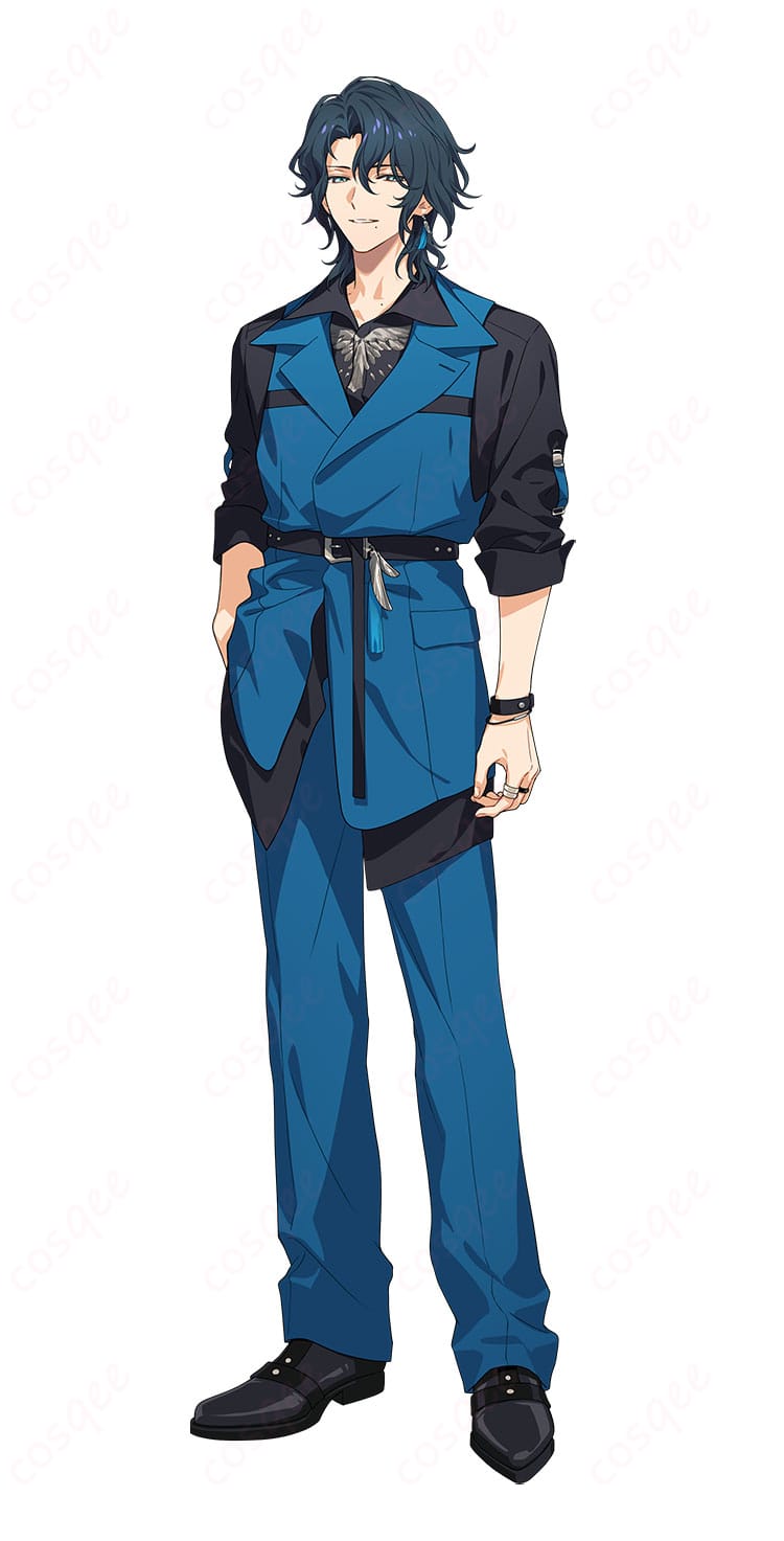 18TRIP 棗 夜鷹の私服コスプレ衣装を全身で示した商品イメージ。落ち着いた配色とクールなシルエットが分かる正面カット。