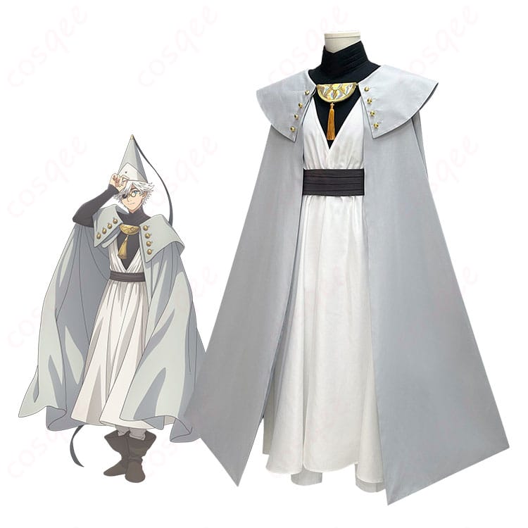 キーフリー（とんがり帽子のアトリエ）師匠の魔法使い衣装を着用した全身イメージ