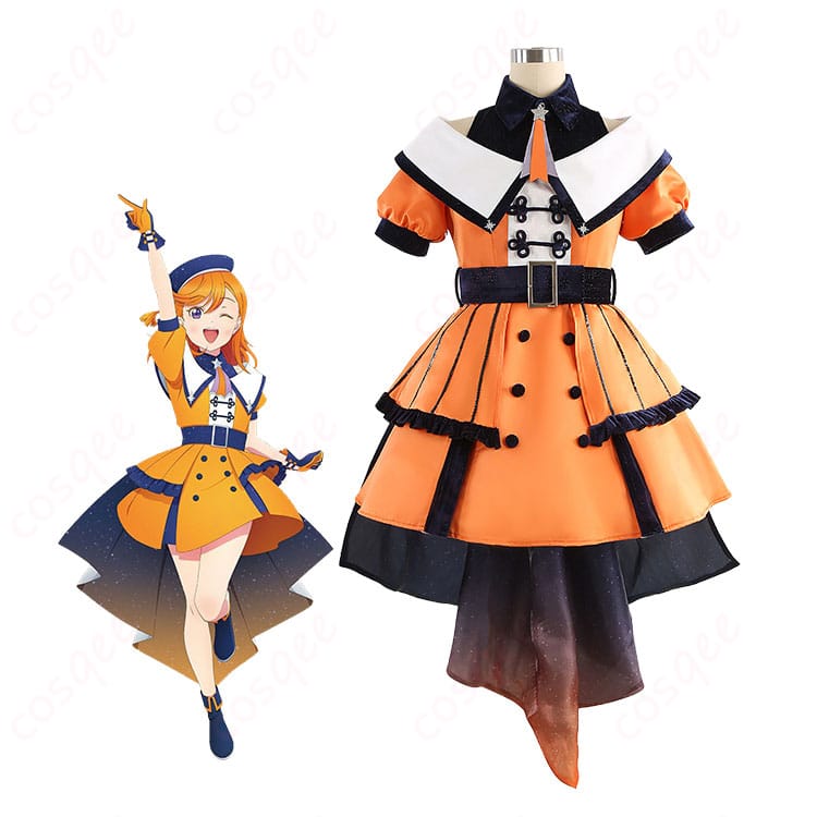 澁谷かのん ステージ衣装（スーパースター!! ver.）のキャラクタービジュアル再現イメージ