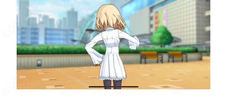 レイヴィニア=バードウェイ学園制服コスプレ衣装の背面カット|シルエットの綺麗なラインが伝わる構図