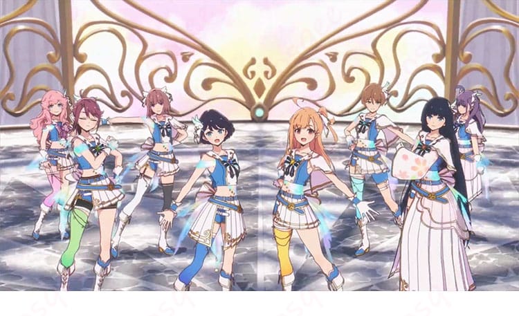 アイドル風コスプレ衣装を着用した人物のシーンイメージ