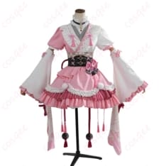 百鬼あやめ 和風メイド衣装コスプレ｜高発色で再現度抜群、付属品多数で即完成 - 1枚目の画像（サムネイル）