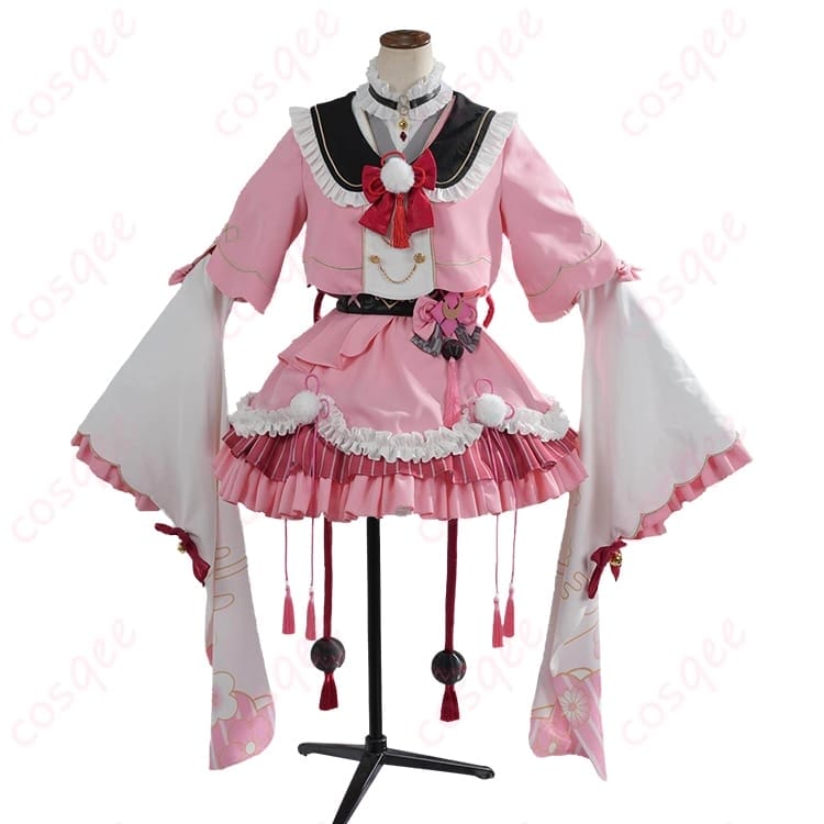 百鬼あやめ 和風メイド衣装コスプレ｜高発色で再現度抜群、付属品多数で即完成 - 5枚目の画像