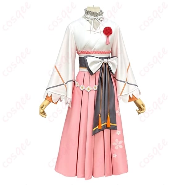春夏秋冬代行者・花葉雛菊の春の舞和装を軽やかに再現するコスプレ衣装