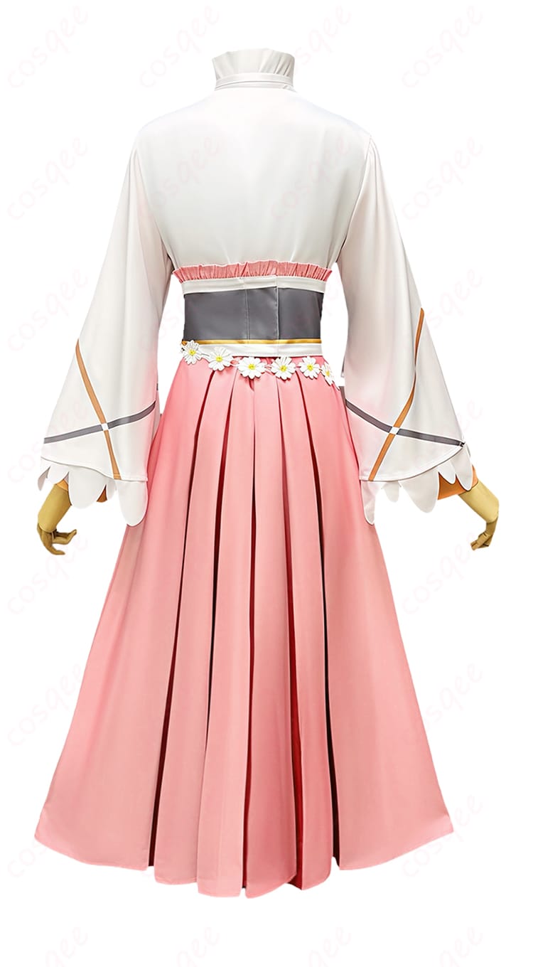 花葉雛菊 春の舞コスプレ衣装の背面デザインと腰蝶結び