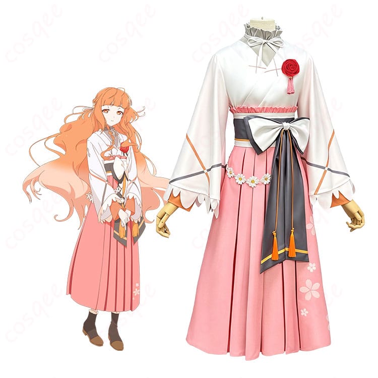 『春夏秋冬代行者』花葉雛菊・春の舞の和装コスプレ衣装を着用した人物イメージ
