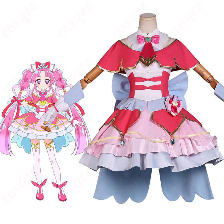 名探偵プリキュア キュアミスティック(小林みくる)変身後ドレス一式を着用した全身イメージ