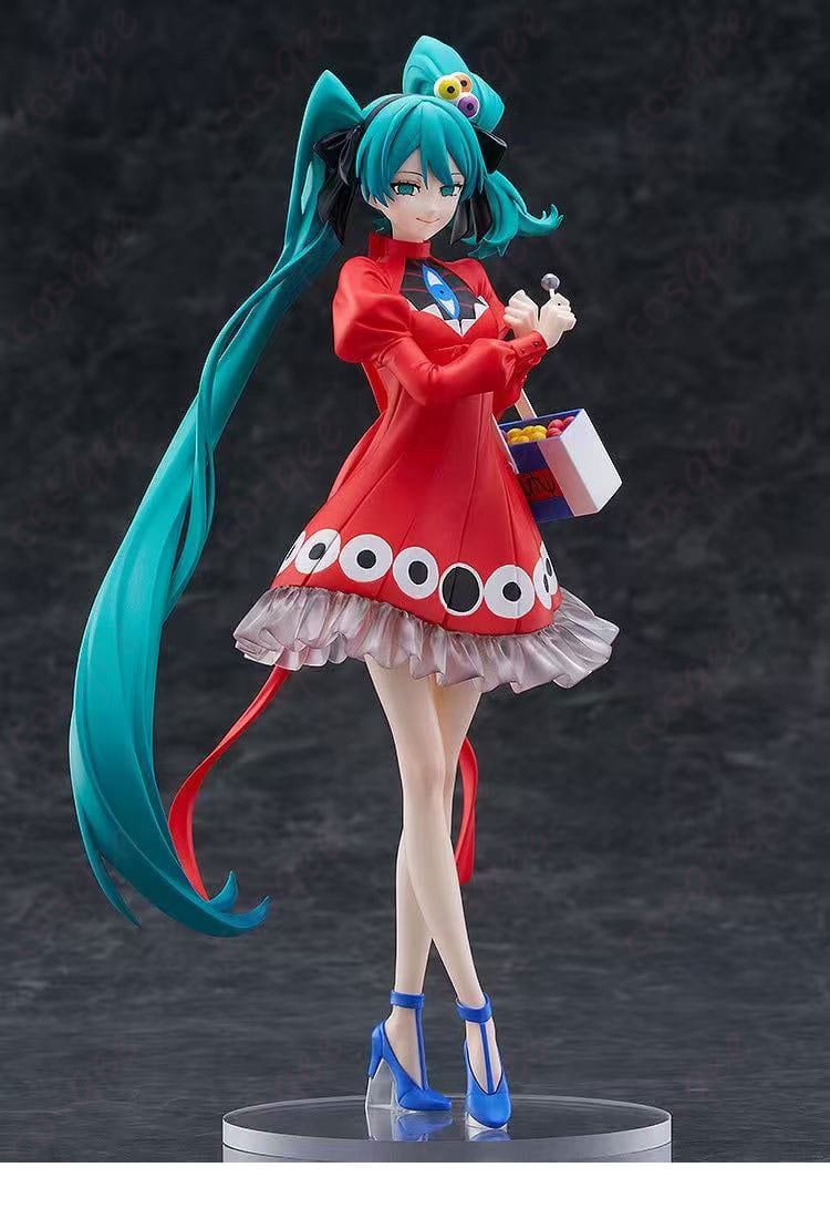 初音ミク パノプティコンψVer. コスプレ衣装 正面全体。ウエストラインとコントラスト切替が映えるデザイン。