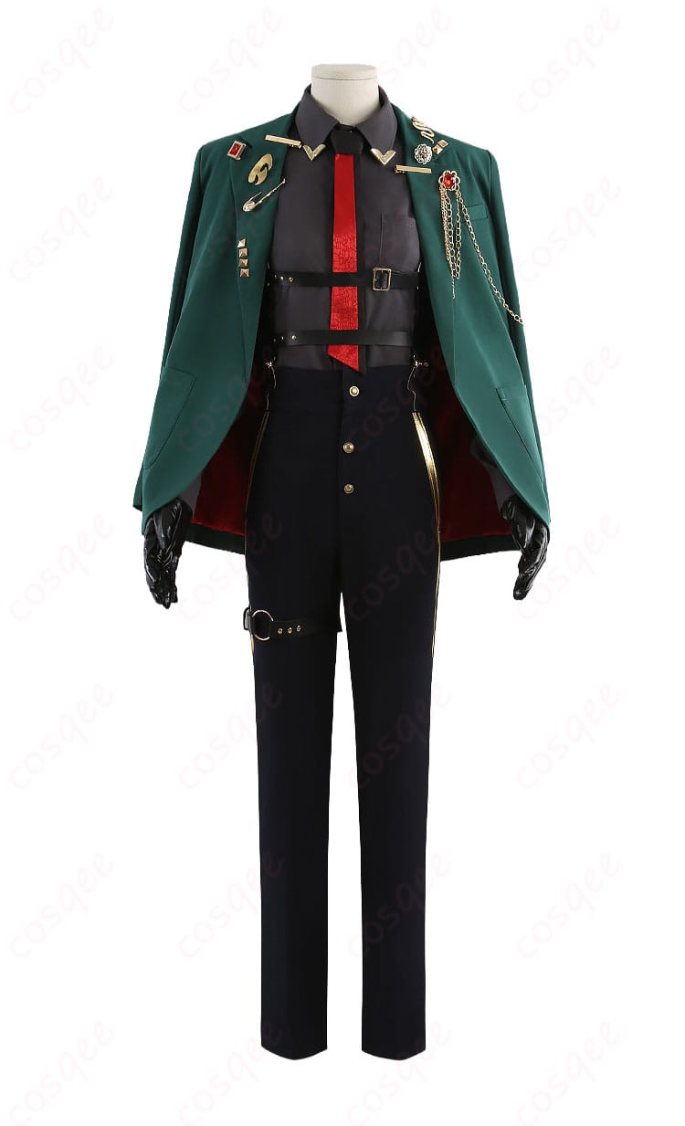 咬(ヤオ) コスプレ衣装のコート・シャツ・パンツ正面全体