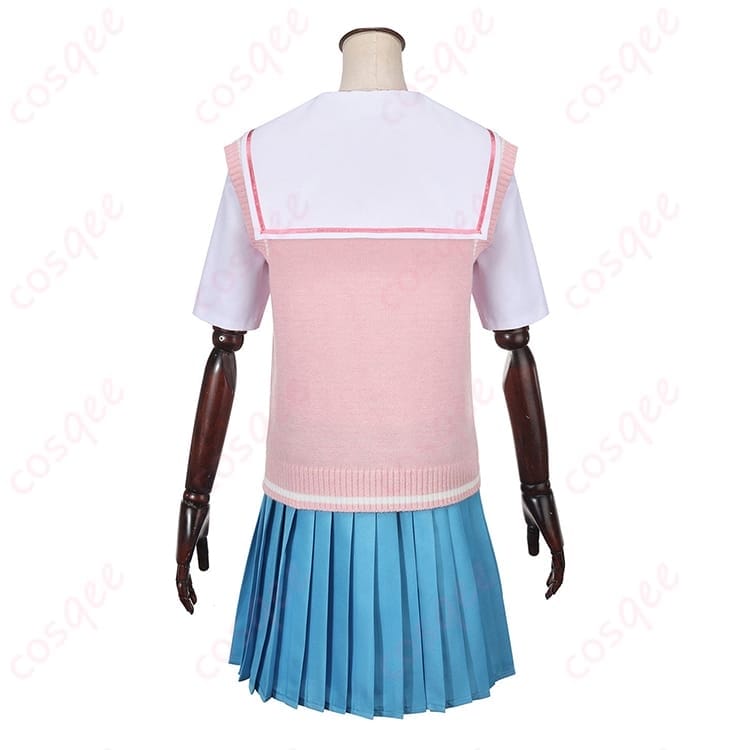 学園制服コスプレ ピンクベスト一式｜軽やかで清楚、撮影映えするきれい見えシルエット - 3枚目の画像