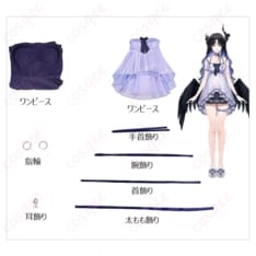 ホロライブ ネリッサ・レイヴンクロフト ナイトタイムプリンセス高再現ドレス｜軽量通気で長時間も快適 - 6枚目の画像（サムネイル）