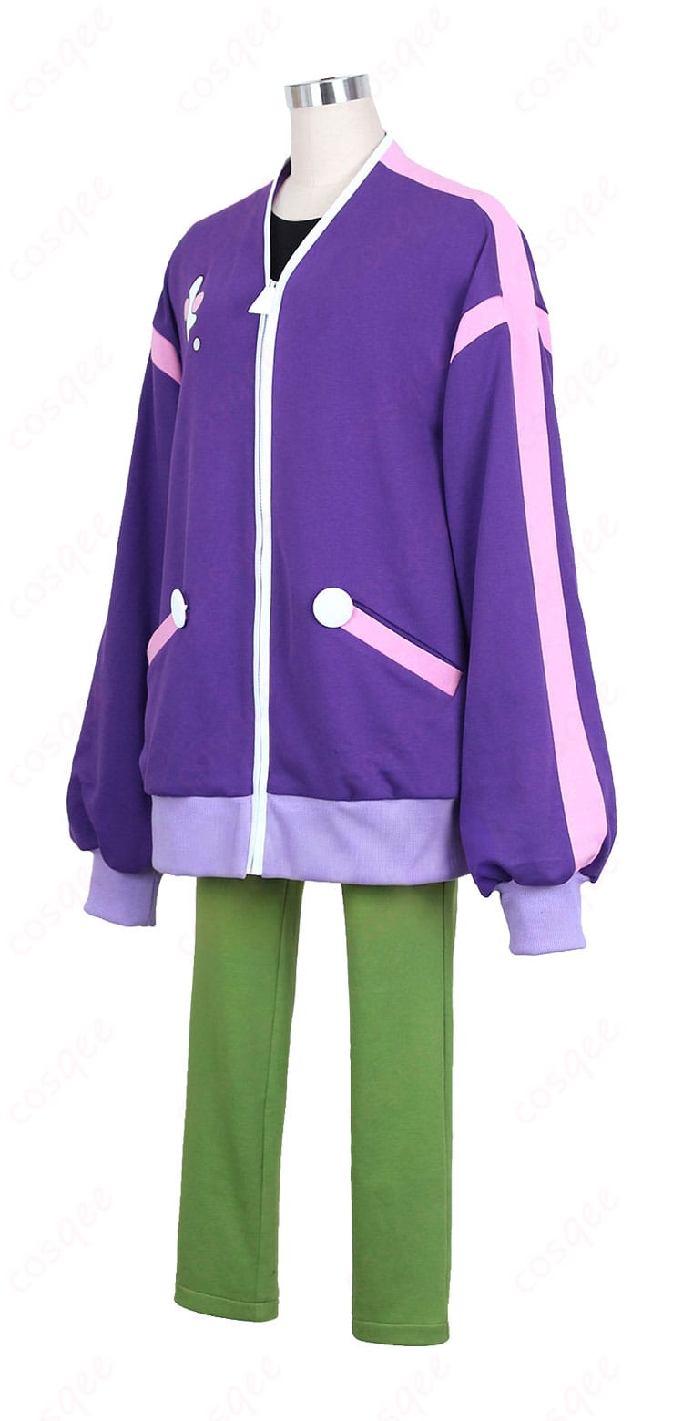 ドット コスプレ衣装 側面全身|ジャケットのハリ感とパンツライン