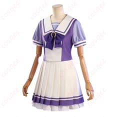 ウマ娘プリティーダービー トレセン学園 夏制服コスプレ 快適な薄手生地で高再現、撮影に最適 - 2枚目の画像（サムネイル）