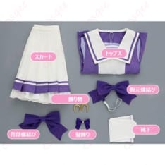 ウマ娘プリティーダービー トレセン学園 夏制服コスプレ 快適な薄手生地で高再現、撮影に最適 - 5枚目の画像（サムネイル）