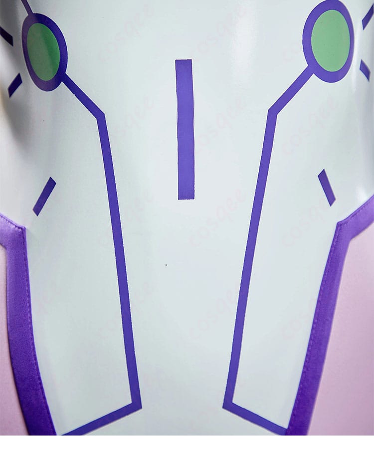 バモラ戦闘服コスのウエスト装飾ディテール(コントラスト強調)