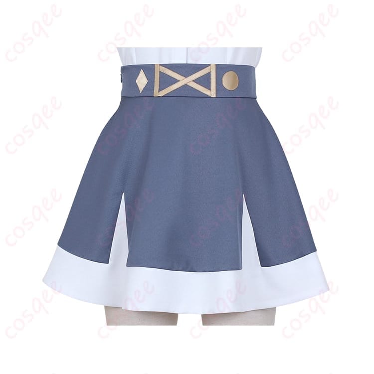 学園夏制服コスプレ｜薄手で通気性◎ きれいシルエットで撮影映えする3点セット - 4枚目の画像