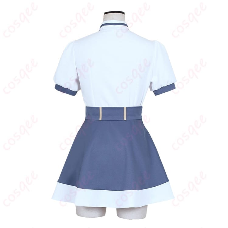 学園夏制服コスプレ｜薄手で通気性◎ きれいシルエットで撮影映えする3点セット - 2枚目の画像