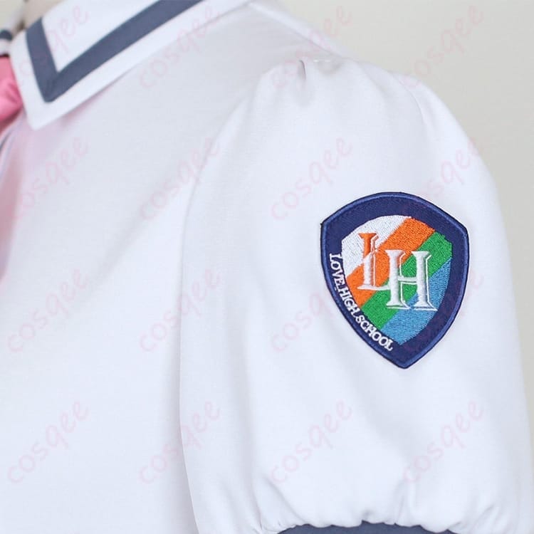 学園夏制服コスプレ｜薄手で通気性◎ きれいシルエットで撮影映えする3点セット - 6枚目の画像