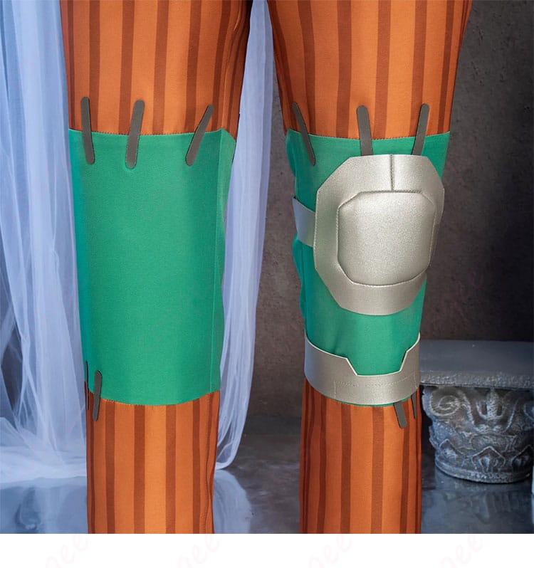 パンツ裾・脚部のラインとニーパッドの収まり