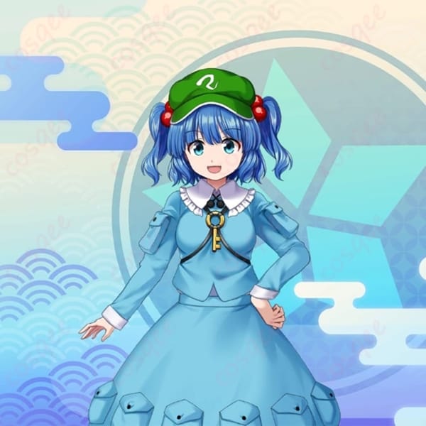 東方Project 河城にとり 通常衣装｜高再現で通気性◎ 長時間イベントも快適