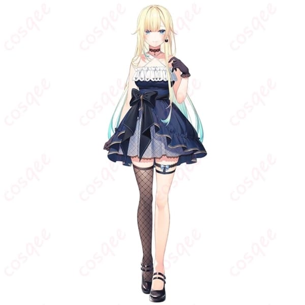 ぶいすぽっ！藍沢エマ初期衣装を上品に再現するゴスロリ風コスプレ衣装