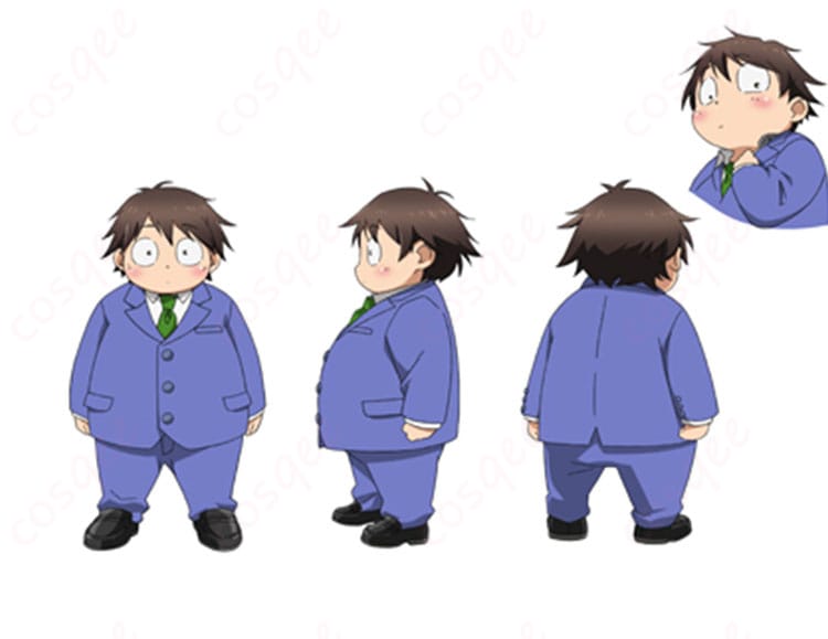 有田春雪 学園制服コスプレの全体ディテール。ラペル形状、ポケット配置、ボタン位置、端正なシルエットを示す画像