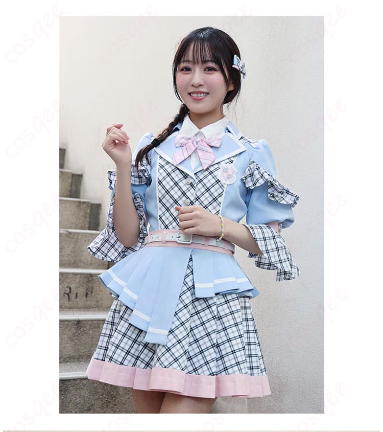 α＋（アルファプラス）青春のエフェクト 瀬乃真帆子・木野稟子・沖玲萌 ステージ衣装の正面全体