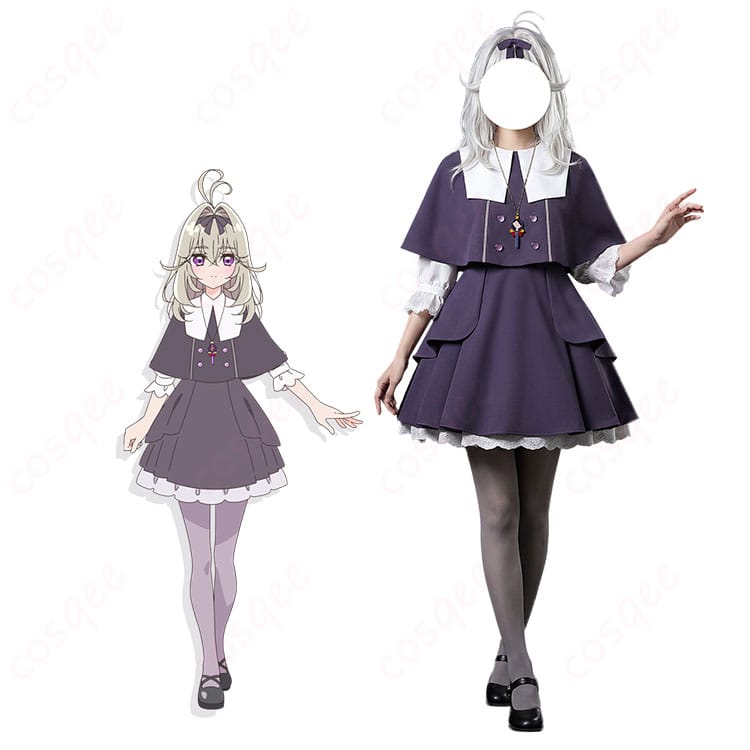 名探偵プリキュア! 森亜るるか 通常衣装のフルセットイメージ。制服テイストの衣装とタイツ・ネックレス構成を正面から表現。