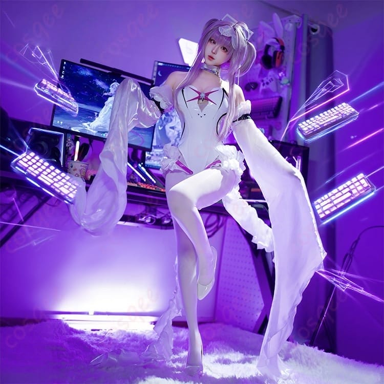 勝利の女神：NIKKE ヘレティック風レオタード一式｜快適フィットで高再現、撮影・イベントに最適 - 5枚目の画像