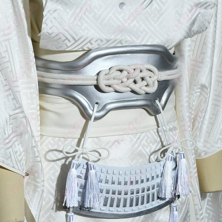舞台『刀剣乱舞』悲伝・三日月宗近の白戦装束を再現するオーダーメイド和装衣装 - 6枚目の画像