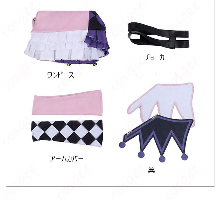 久里須かなめ アシンメトリー衣装の全身カット(ポーズ違い3)。側面のシルエットと丈感を確認。