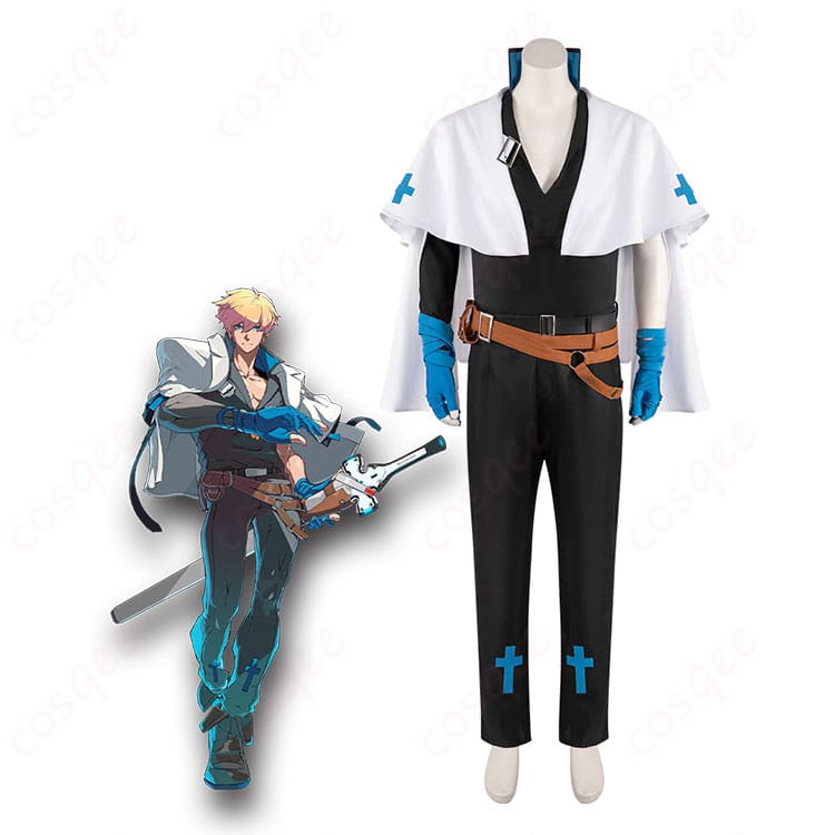 カイ=キスク(GUILTY GEAR -STRIVE-)の軍服風コスプレ衣装一式を着用したモデルイメージ