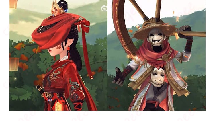 第五人格 破輪『破陣子』SSR衣装のキャラクター正面着用イメージ｜存在感ある造形
