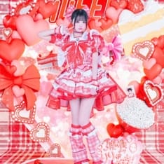 iLiFE! 心花りり 赤チェック新アー写衣装｜高発色・ハリ感でライブ映え、着脱も簡単 - 1枚目の画像（サムネイル）