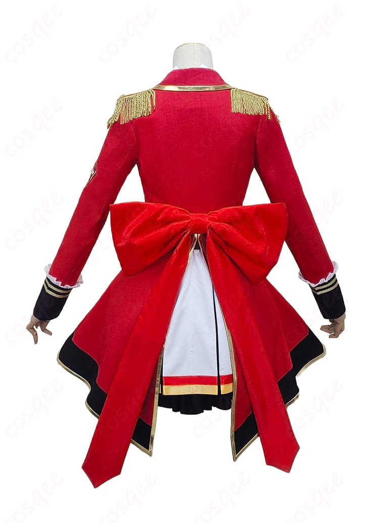 四ツ星学園S4制服 コスプレ衣装の背面全体カット(背中リボンの配置)